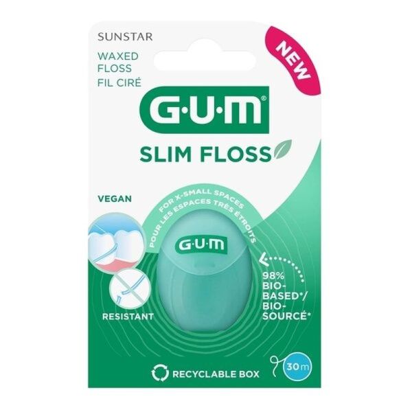 Slim Floss Fil dentaire ciré - 30 m
