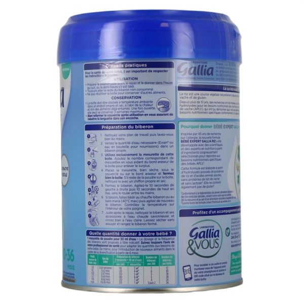 Bébé Expert Riz - 0-36 mois - 800 g