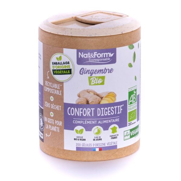 Nat & Form Gingembre Bio Gelules 200 Deref