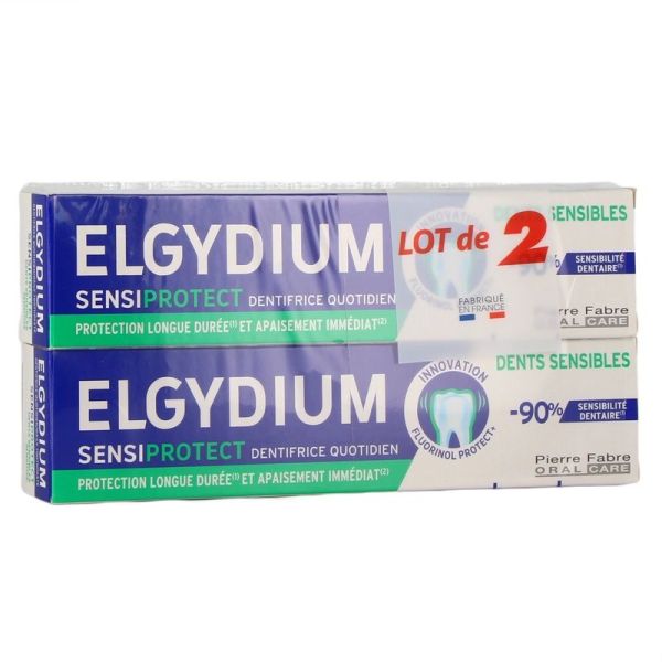 Dentifrice Dents Sensibles Sensiprotect - 2 x 75 ml