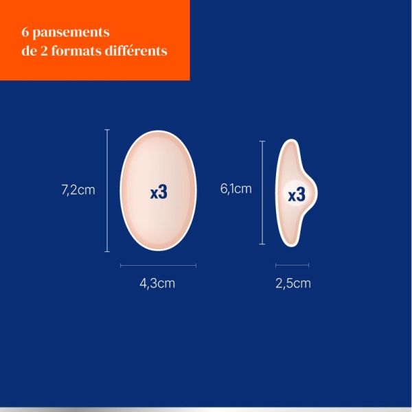Traitement Ampoules - Talon/Doigt/Orteil - 6 pansements