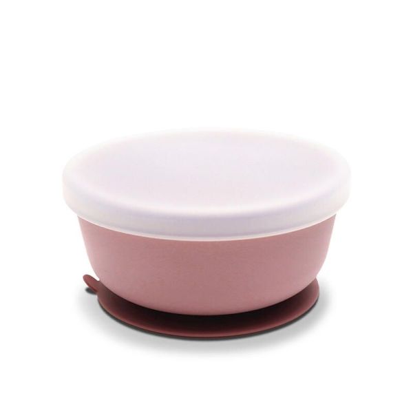 Bol Ventouse + Couvercle - Rose - 1 unité