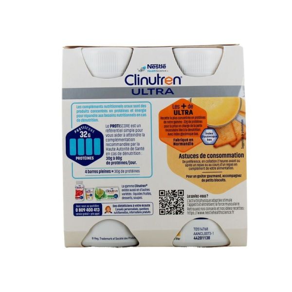 CLINUTREN ULTRA Vanille - 4 x 200 ml