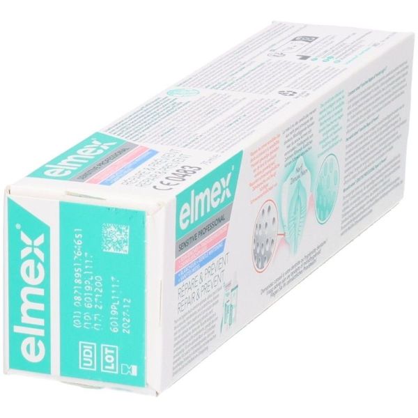 Répare et Prévient Dentifrice Soin Gencives + Blancheur Sensitive Professional - 75 ml
