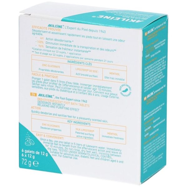 Galets de Bain Déo-Effervescents - Transpiration Intense - 7 galets de 12 g