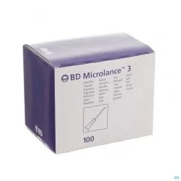 Aiguille Microlance 3 - 30G 1/2 0,30 x 13 mm, 100 unités