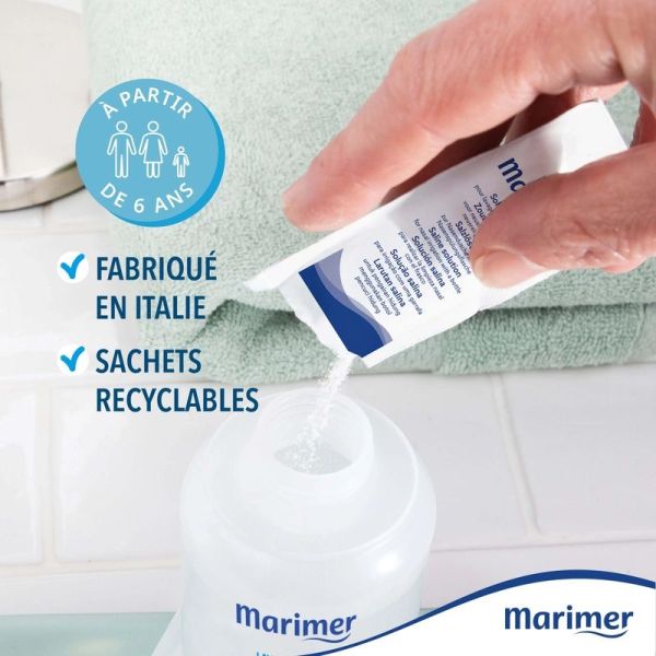 Solution saline pour lavage nasal - 30 sachets