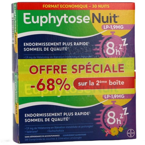Euphytose Nuit LP 1,9mg - 30 comprimés