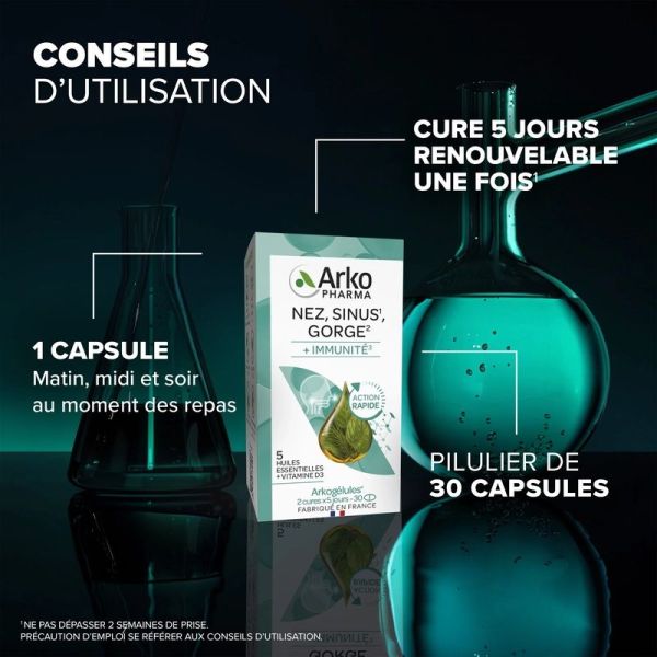 Arkogelules Nez Sinus Gorge - 30 capsules