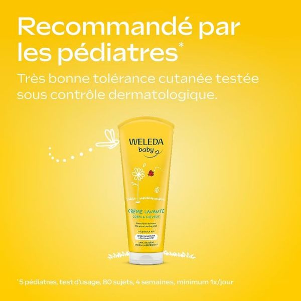 Creme lavante Corps et Cheveux au Calendula - 200 ml