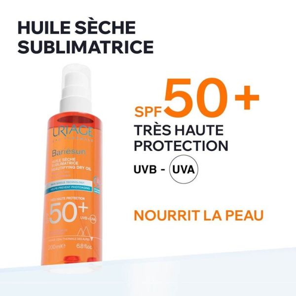 Huile Sèche Sublimatrice Solaire SPF50+ Bariésun - 200 ml