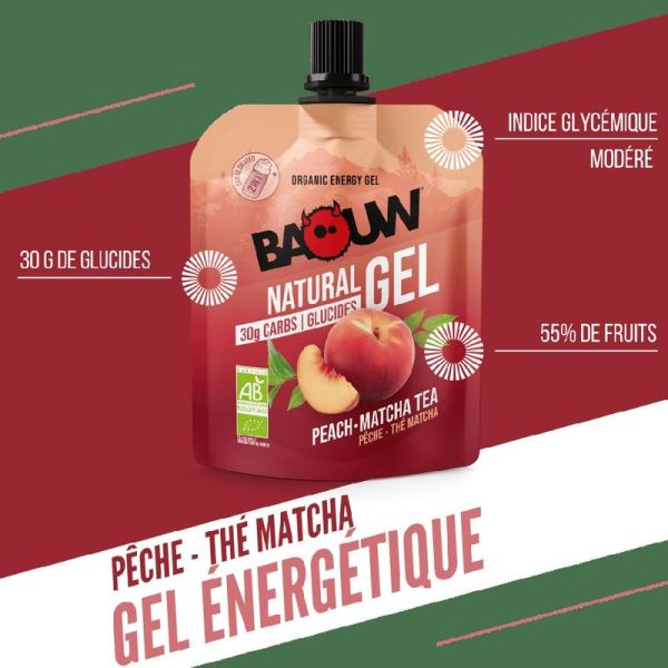 Energy Gels Peach - Matcha Tea - 85 g