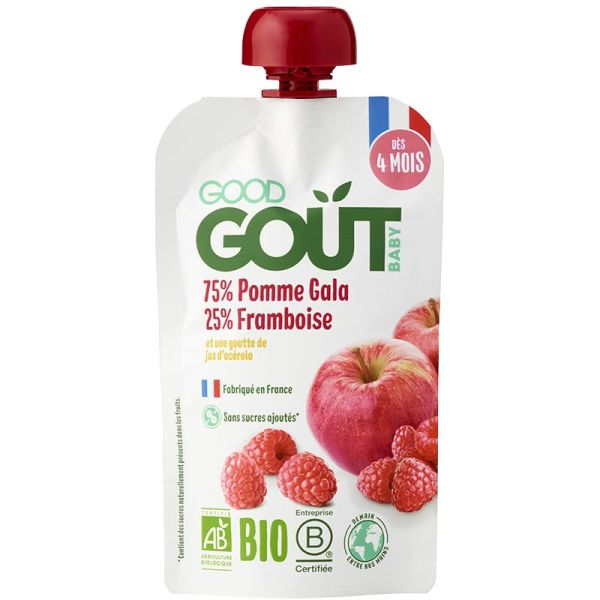 Good Gout Gourde Pomme Framboise 120G