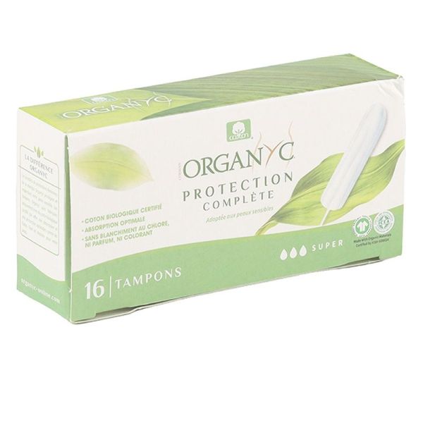 Tampons Digital sans applicateur Coton Bio Super - 16 tampons