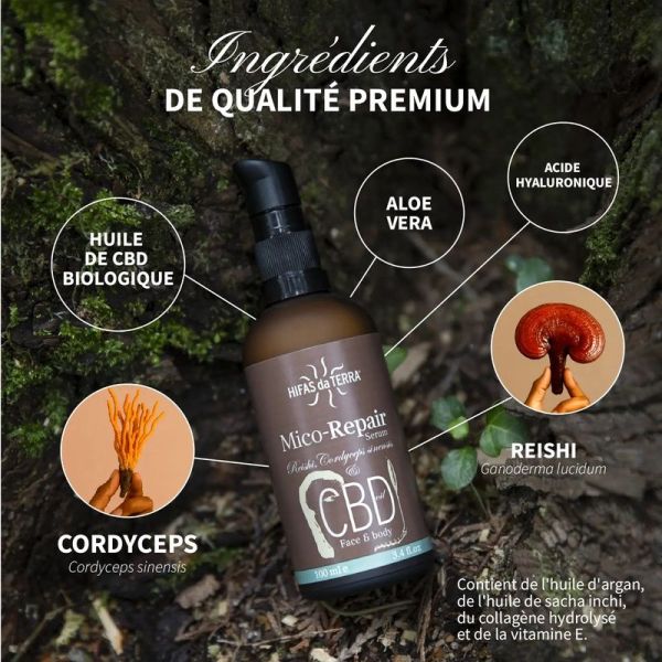 Mico-Repair Serum avec Reishi et Cordyceps - 100 ml