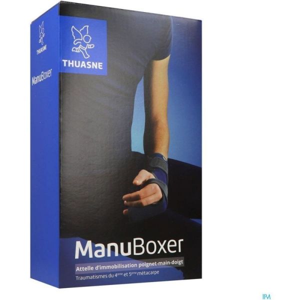 ManuBoxer Attelle d' Immobilisation Poignet/Main/Doigt - 4ème et 5ème Métacarpe - DROITE - Taille 2 - 1 unité