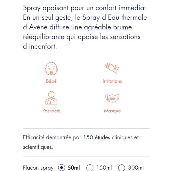 Spray d'Eau Thermale Avène - 50 ml