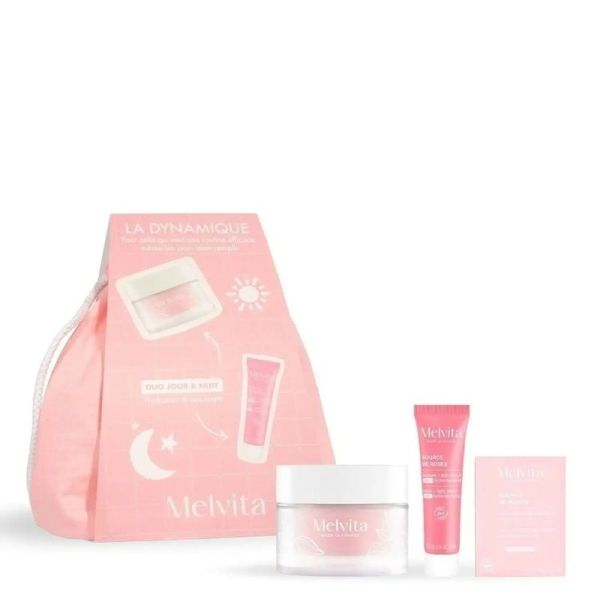 Pochon Source de Roses - Crème Hydratante Repulpante 50 ml + Masque de Nuit 10 ml