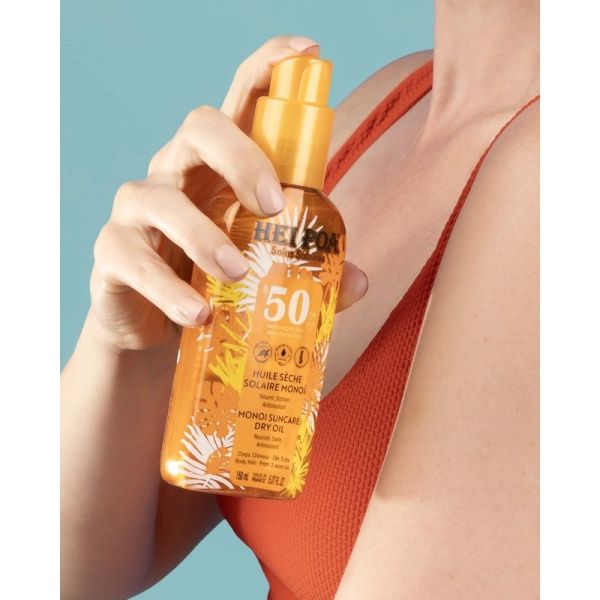 Huile sèche solaire SPF 50 - Monoï