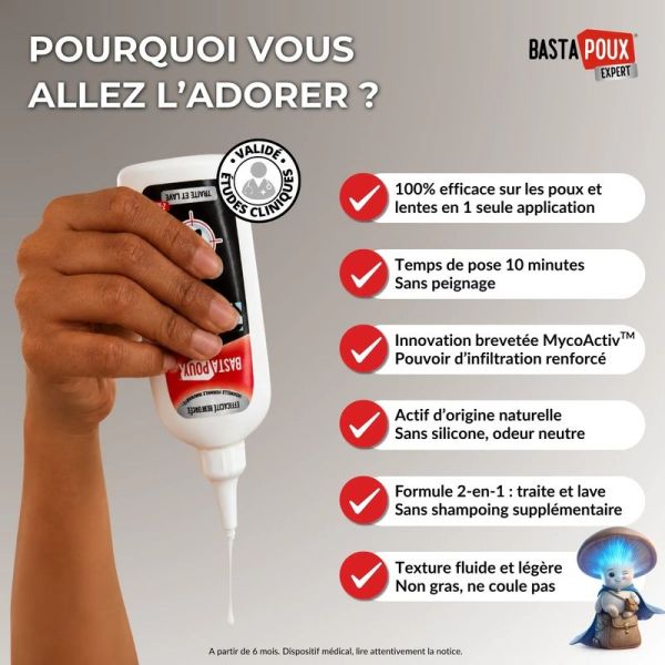 Lotion traitante anti-poux et lentes 2 en 1 Expert - 100 ml