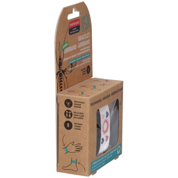 Bracelet Anti-Moustiques Junior - 1 bracelet + 1 recharge de 6 ml