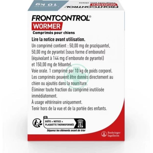 Wormer Vermifuge Chien - 2 comprimes