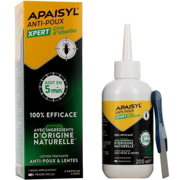 Anti-Poux et Lentes a la Cire d'Abeille XPERT - 200 mL