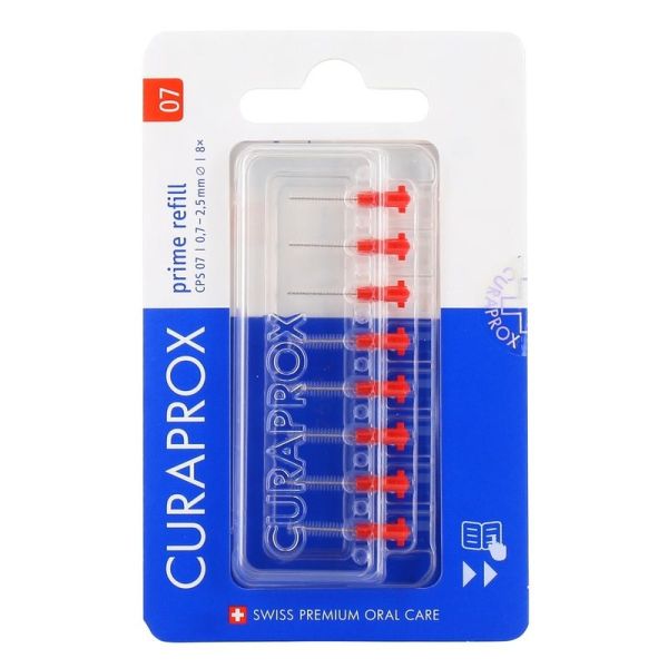 Curaprox Brossettes Interdentaires CPS 07 - Recharge boîte de 8