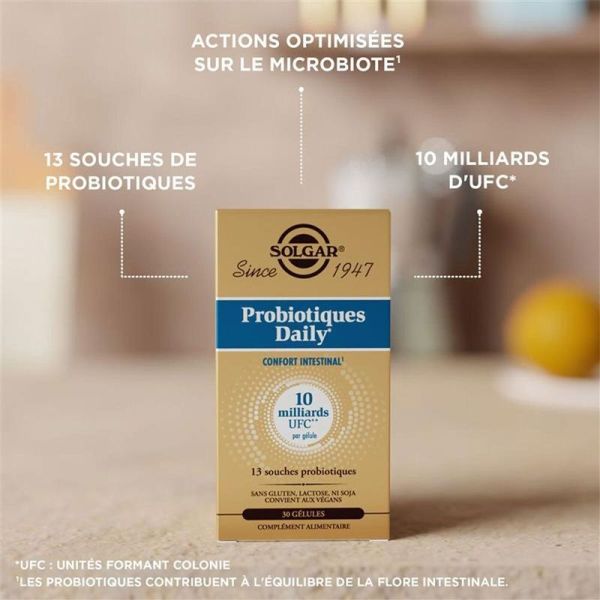 PROBIOTIQUES DAILY - 30 gélules végétales