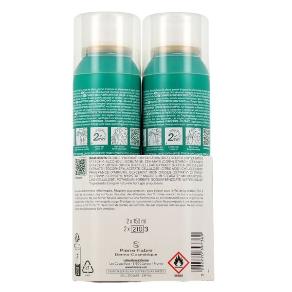 Shampoing Sec à l'Ortie Cheveux Châtains à Bruns - 150 ml