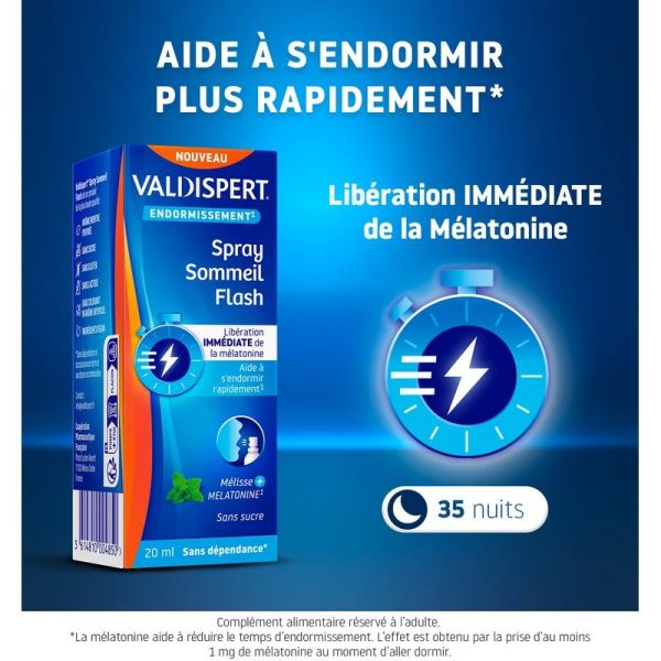 Spray Mélatonine Sommeil Flash - 20 ml