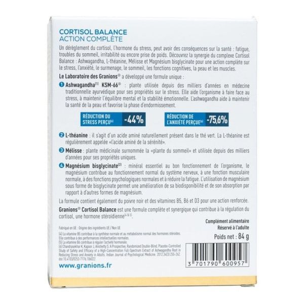 Cortisol Balance - 60 comprimés