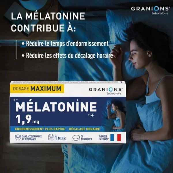Mélatonine 1,9 mg - 30 comprimés