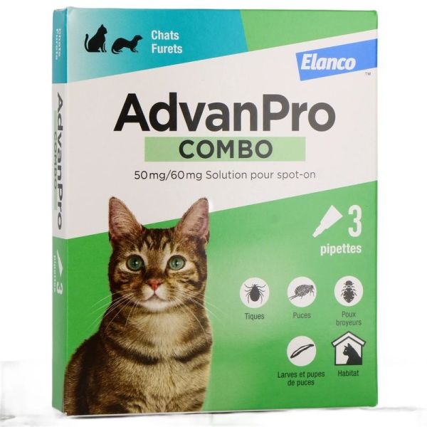 Advanpro Combo Solution Spot-on Chats et Furets - 3 pipettes de 0,5 mL