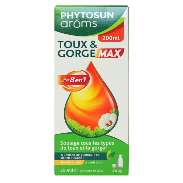 Toux et gorge Max sirop effet 8en1 200ml