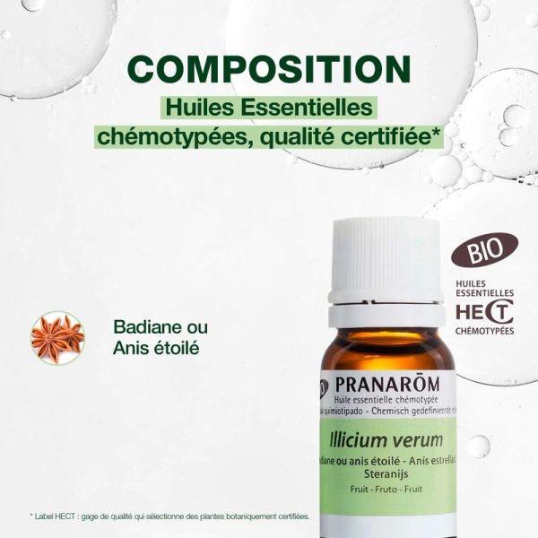 Huile Essentielle de Badiane ou Anis étoilé - Bio - 10 ml