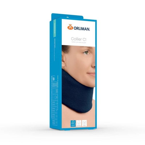 Collier Cervical Souple C1 - Hauteur 9,5 cm Taille 1