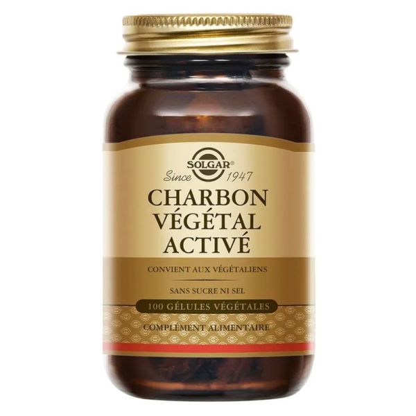 Solgar Charbon Veg. Active Bte 100