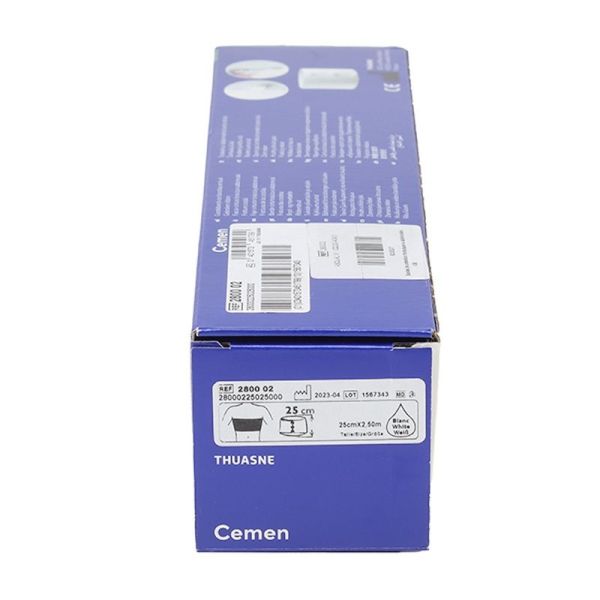 Cemen Bande ceinture thoracique - 25 cm x 2,50 m