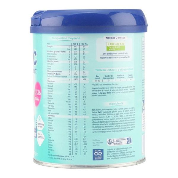 Novagest+ 12-36 mois - 800 g