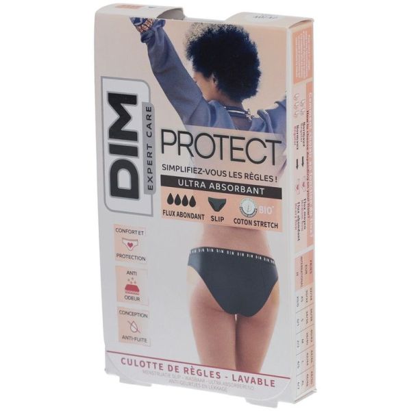 Protect Culotte de règles Lavable - Slip - Coton bio - Flux Abondant - 40/42