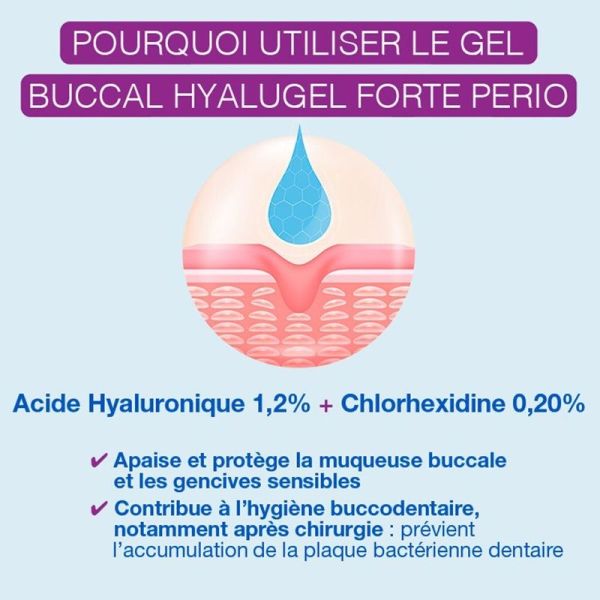 Hyalugel Forte Perio Gel Assainissant - 8 ml