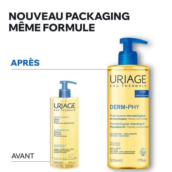 Huile Lavante Dermatologique Derm-Phy Sécheresses - Tiraillements - 1 l