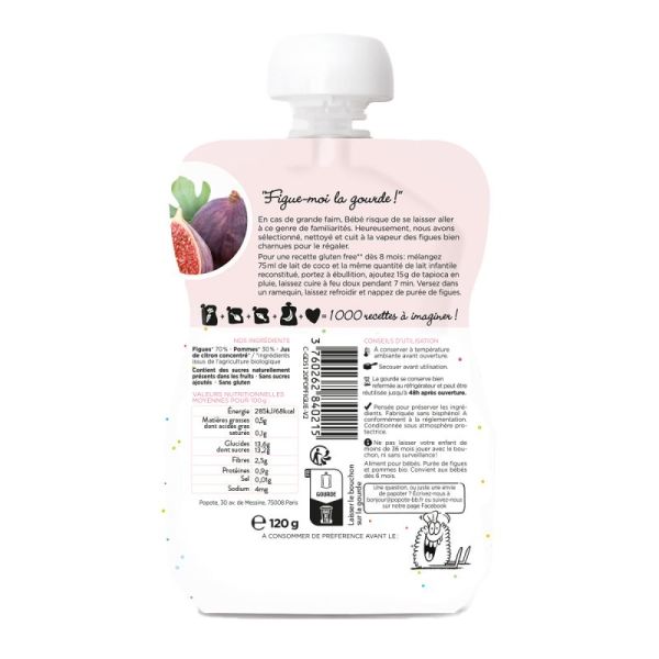 Popote Gourde Figue Bio 120G