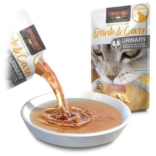Leonardo Drink & Care Urinary Soupe au Poulet - Chat 40 g