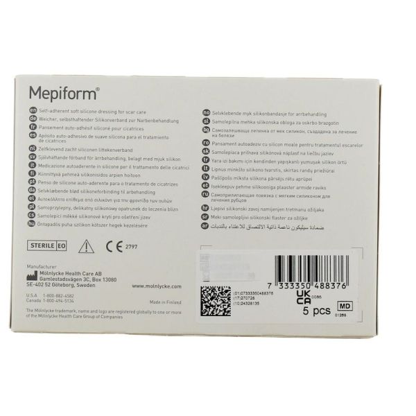 Mepiform - 5 x 7,5 cm, 5 pansements