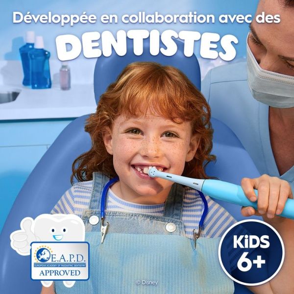 iO Kids Disney Stitch Brosse à Dents Électrique, 1 Brossette, 3 Modes Avec Mode Douceur Pour Enfants
