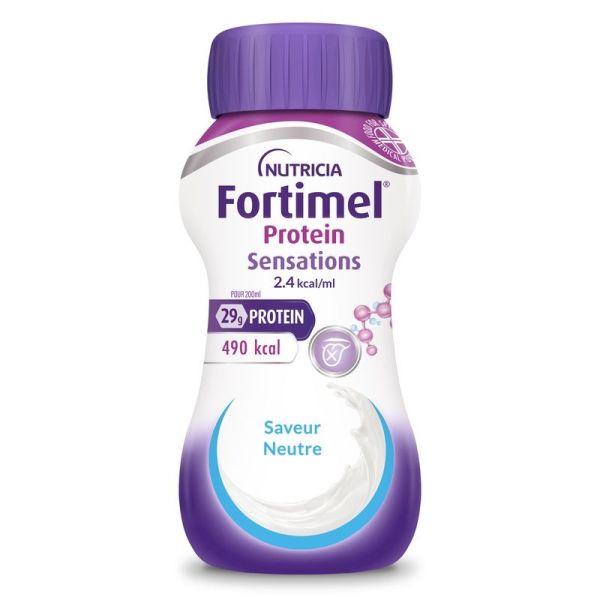 Fortimel® Protein Sensations 2.4 kcal/ml Fraise Givrée - 4 x 200 ml