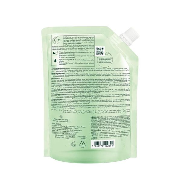 Shampooing micellaire douceur Naturia - Eco-recharge - 400 ml