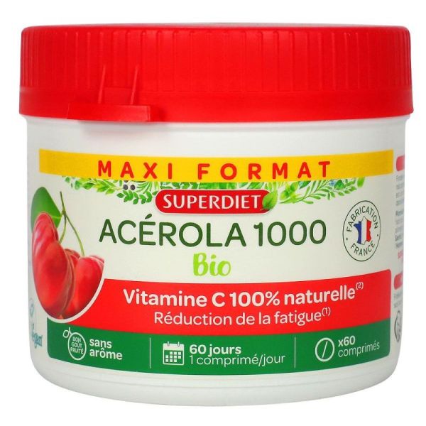 Superdiet Acerola 1000 Bio 60Cp
